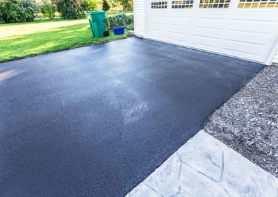 Smooth concrete driveway done by Gladstone Concreters